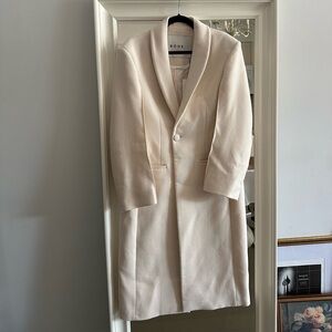 Róhe Tuxedo Wool Blend Coat